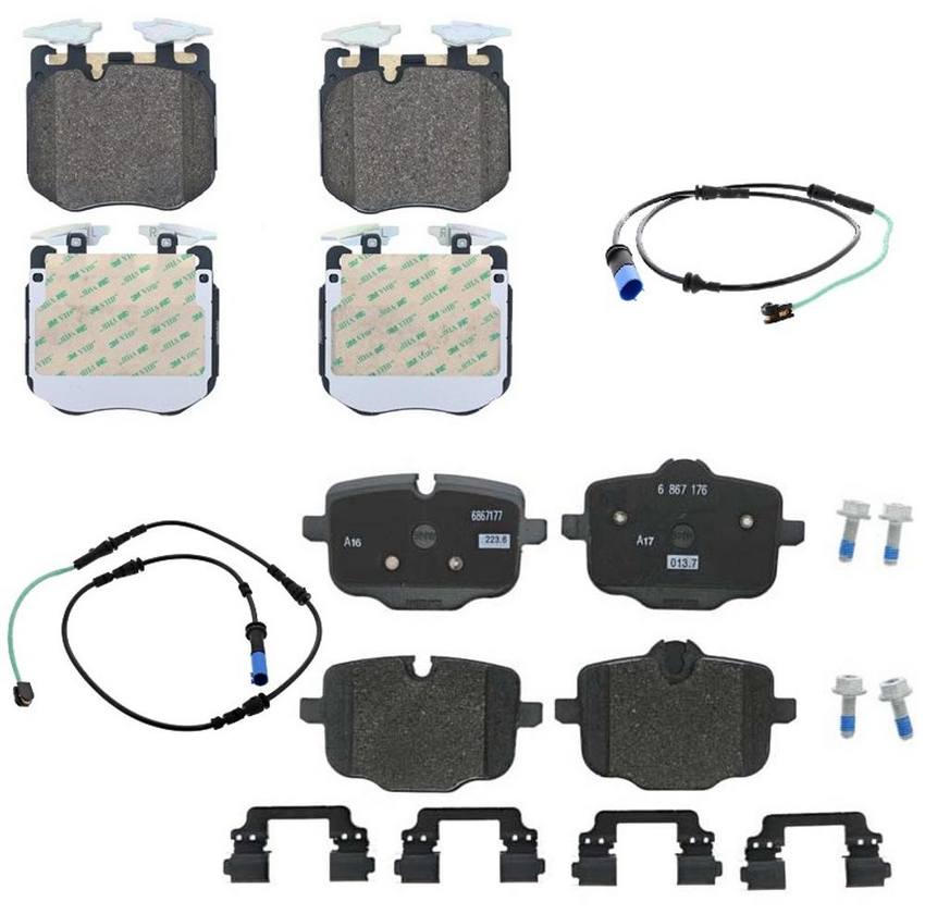 BMW Disc Brakes Kit - Pads Front and Rear